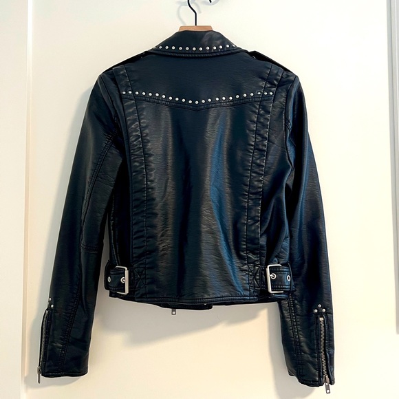 Free People Vegan Leather Moto Jacket - Picture 2 of 6